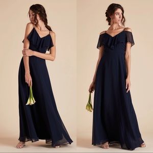 NWT Birdy Grey Jane Convertible Chiffon Bridesmaid Dress Navy Size XL